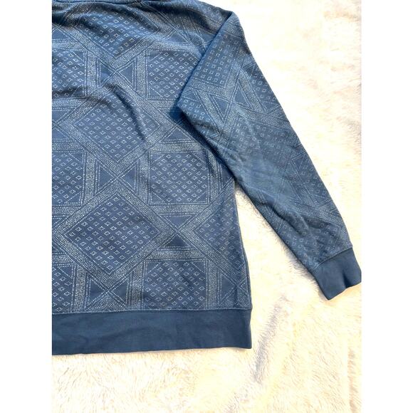 The North Face Blue Geometric Pattern Pullover Hoodie - Picture 4 of 6
